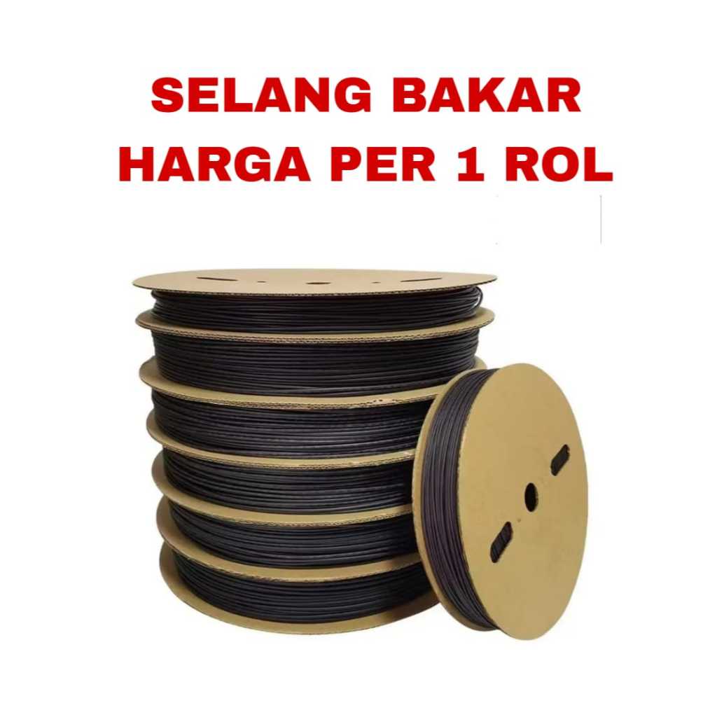 KABEL BAKAR 4 MM  SELANG BAKAR // ISOLASI BAKAR UKURAN 4MM/ Selang Selongsong Kabel Bakar // harga p