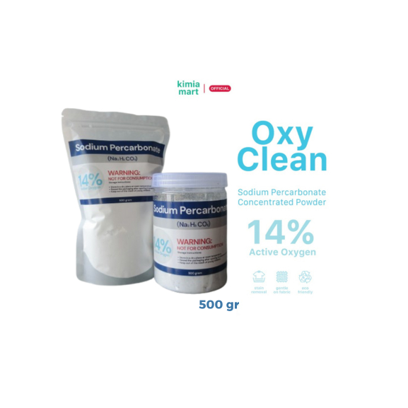 [COD] Oxy Clean - Pemutih Pakaian & Penghilang Noda / Sodium Percarbonate 500 gr Kemasan Pouch dan T