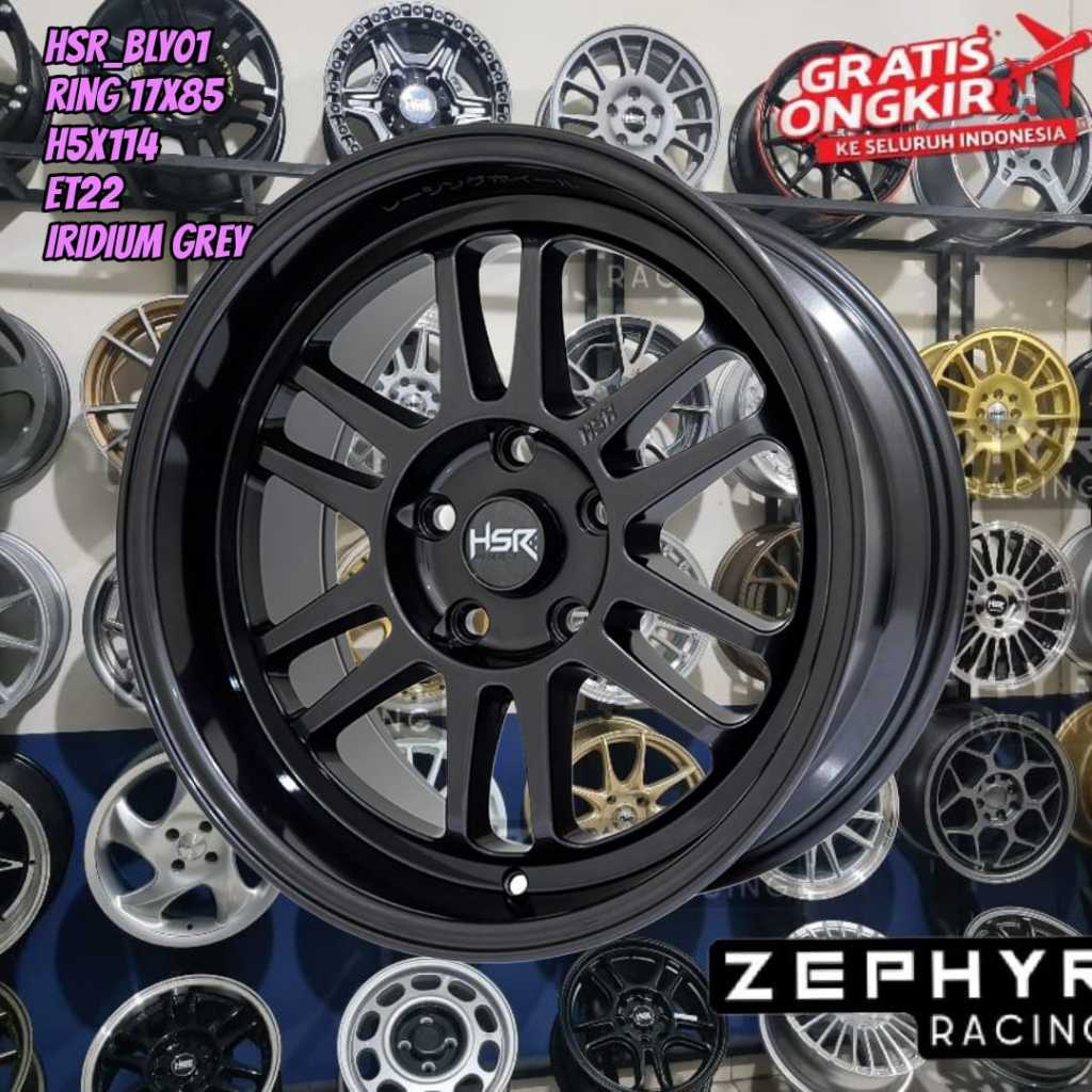 velg hsr type bly r17 untuk innova, brv, hrv, terios, civic, lexus s dll ring 17
