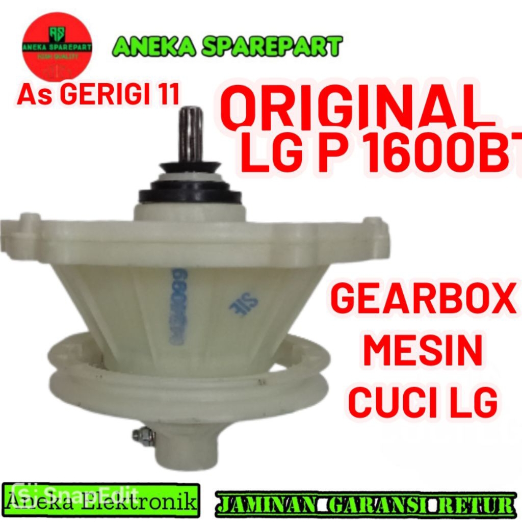 gearbox mesin cuci LG KAPASITAS 16KG P1600R