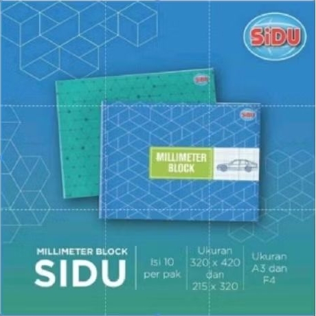 Kertas Milimeter Block ukuran A3/ukuran F4