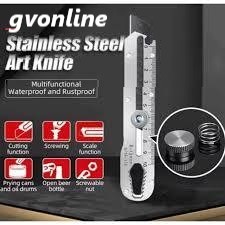 

Pisau Cutter Stainless 9IN1 Multifungsi