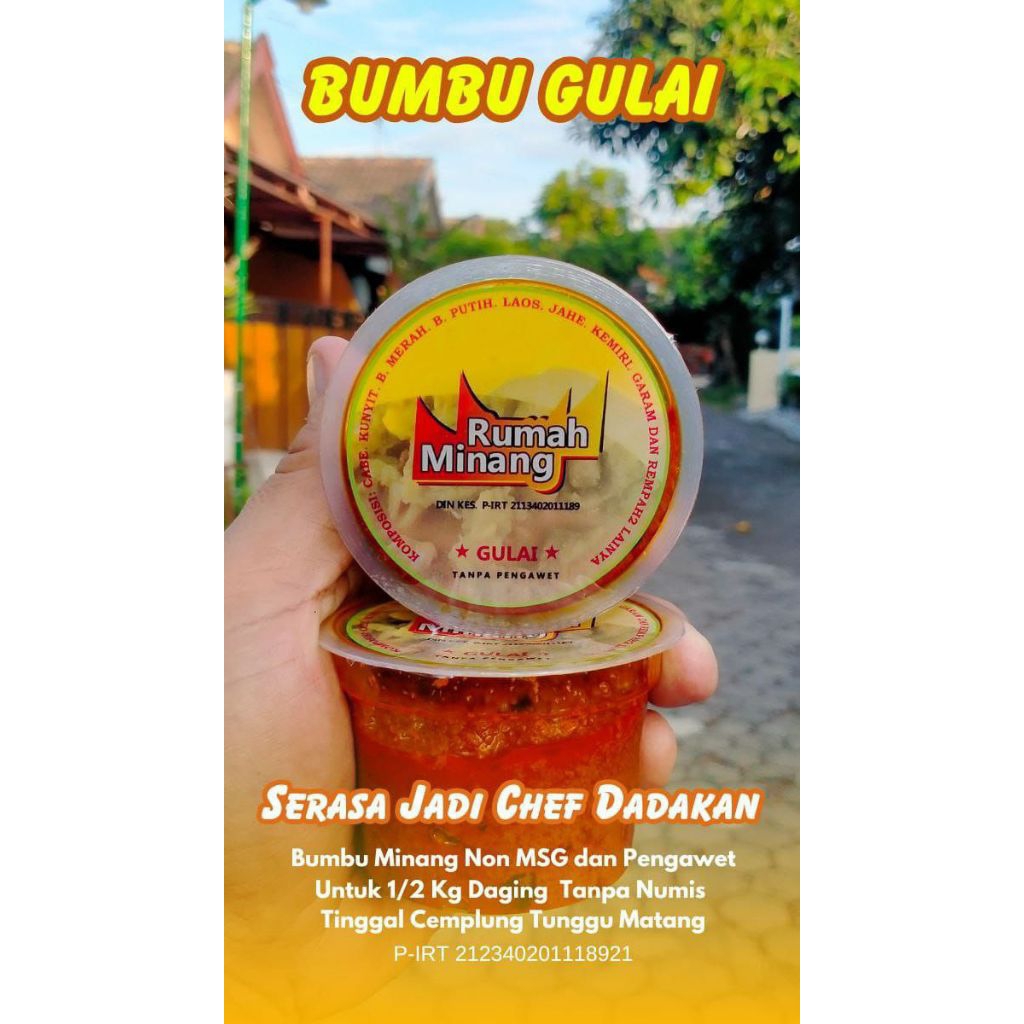 

Bumbu Gulai Tanpa MSG Tanpe Pengawet