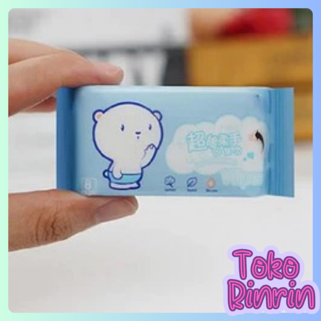 RINRIN Tissue Basah Mini Tisu Basah Tissue Basah Lucu / Tisu Mini