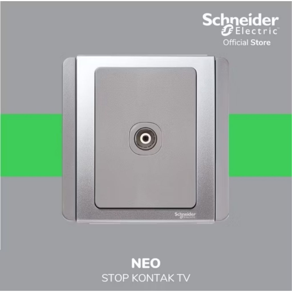 SCHNEIDER Stop kontak TV Neo Grey