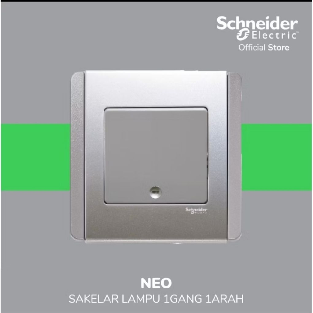 SCHNEIDER Saklar Engkel Tunggal Neo Grey