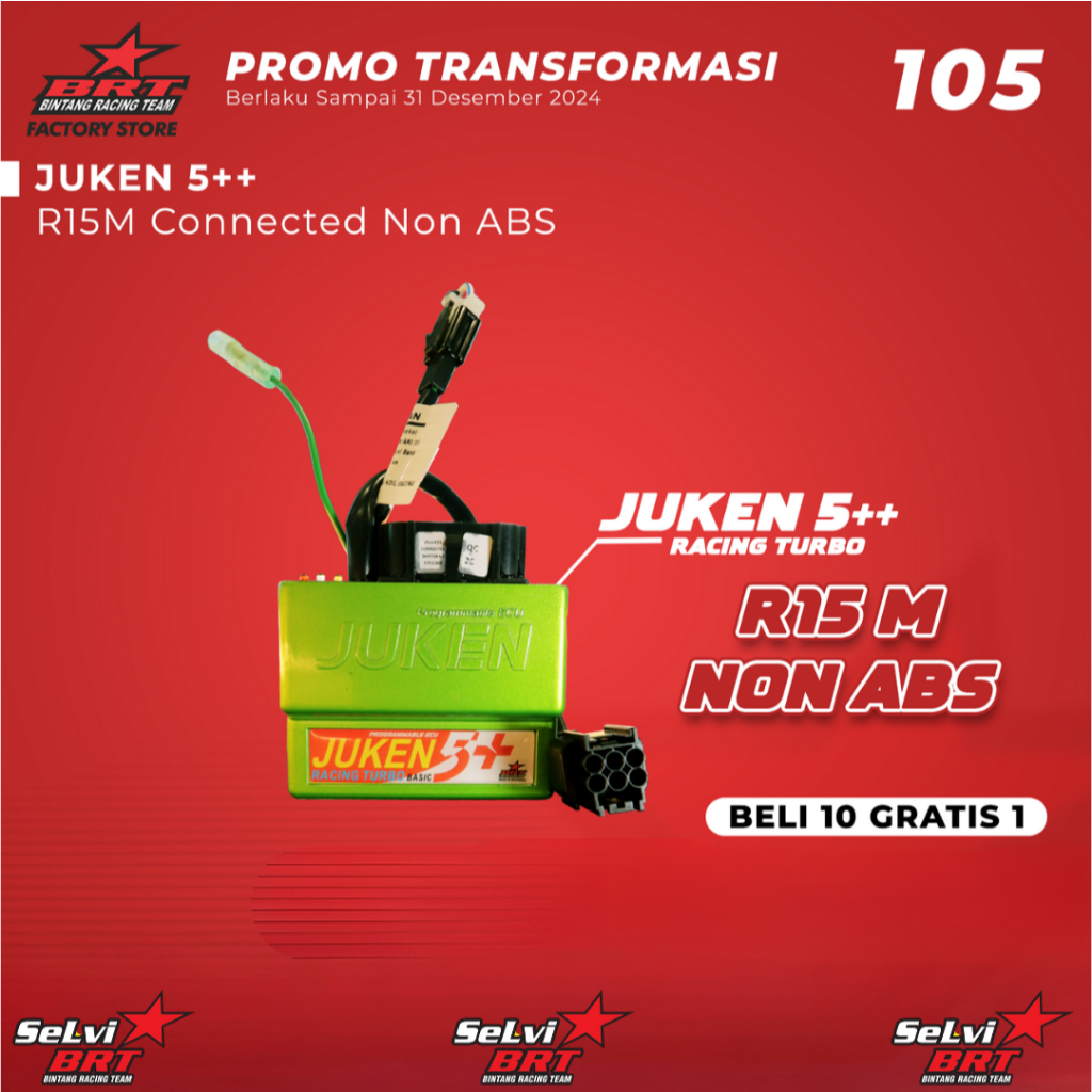 ECU JUKEN 5++ PLUS BRT R15 V4 R15M ABS DUALBAND RACING TURBO