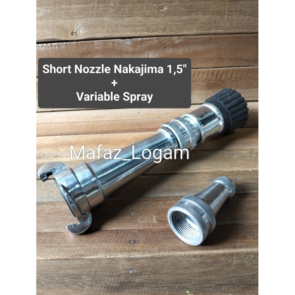 Short Nozzle Nakajima 1,5" Nozzle Pendek Pemadam