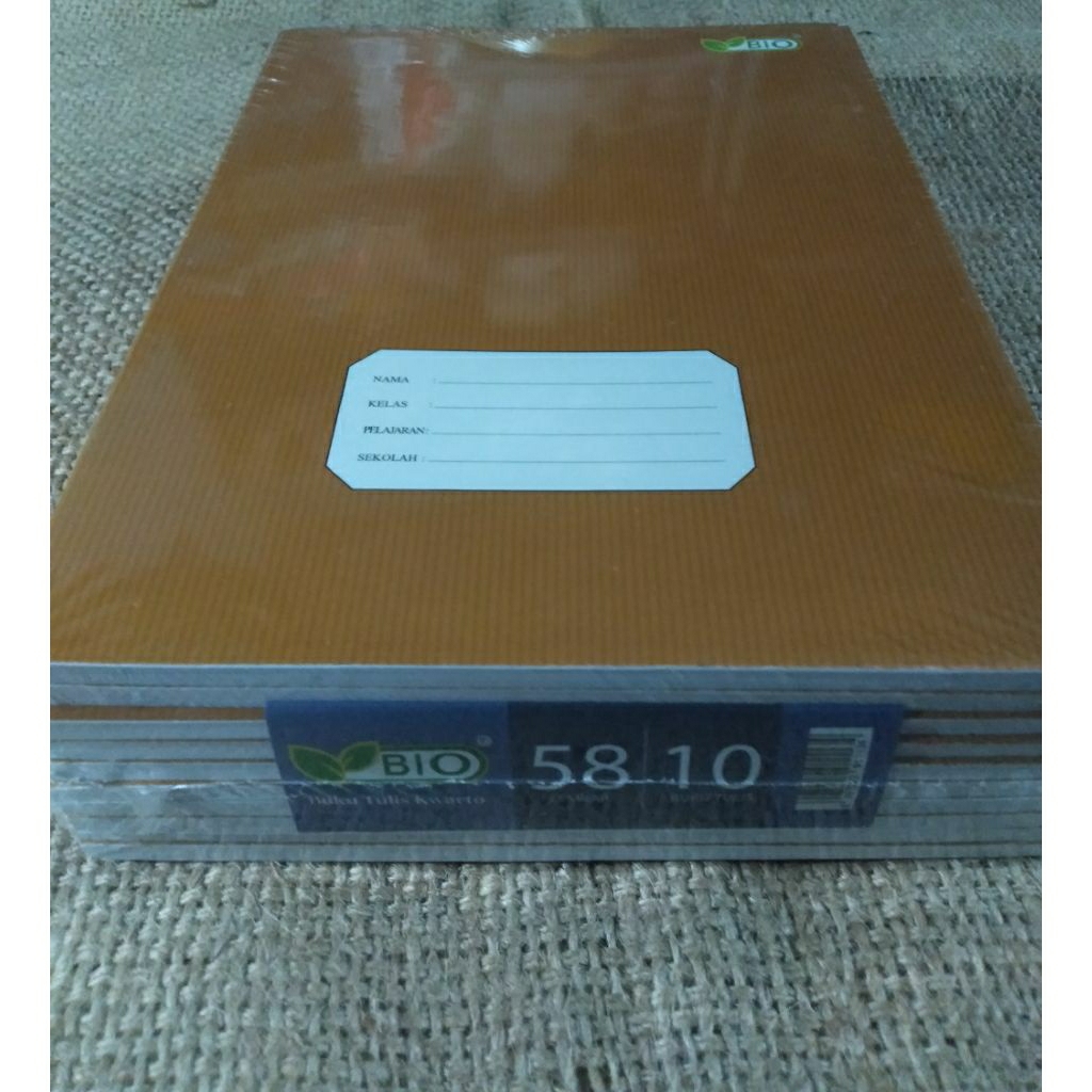 

BUKU TULIS BIO 58 LEMBAR 1 PAK ISI 10 PCS