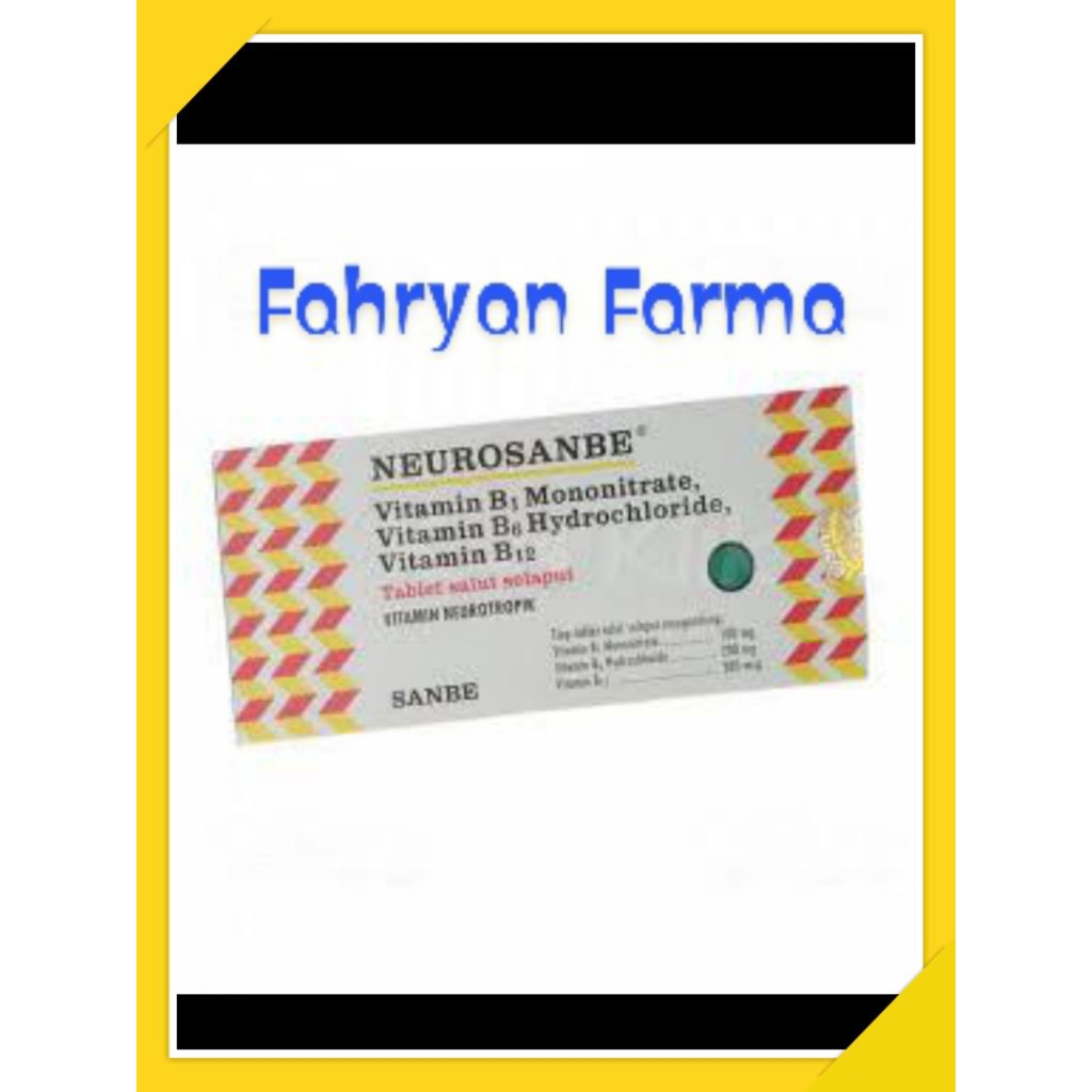 Neuro sanbe vitamin B1, B6, B12, vitamin neurotropik/strip