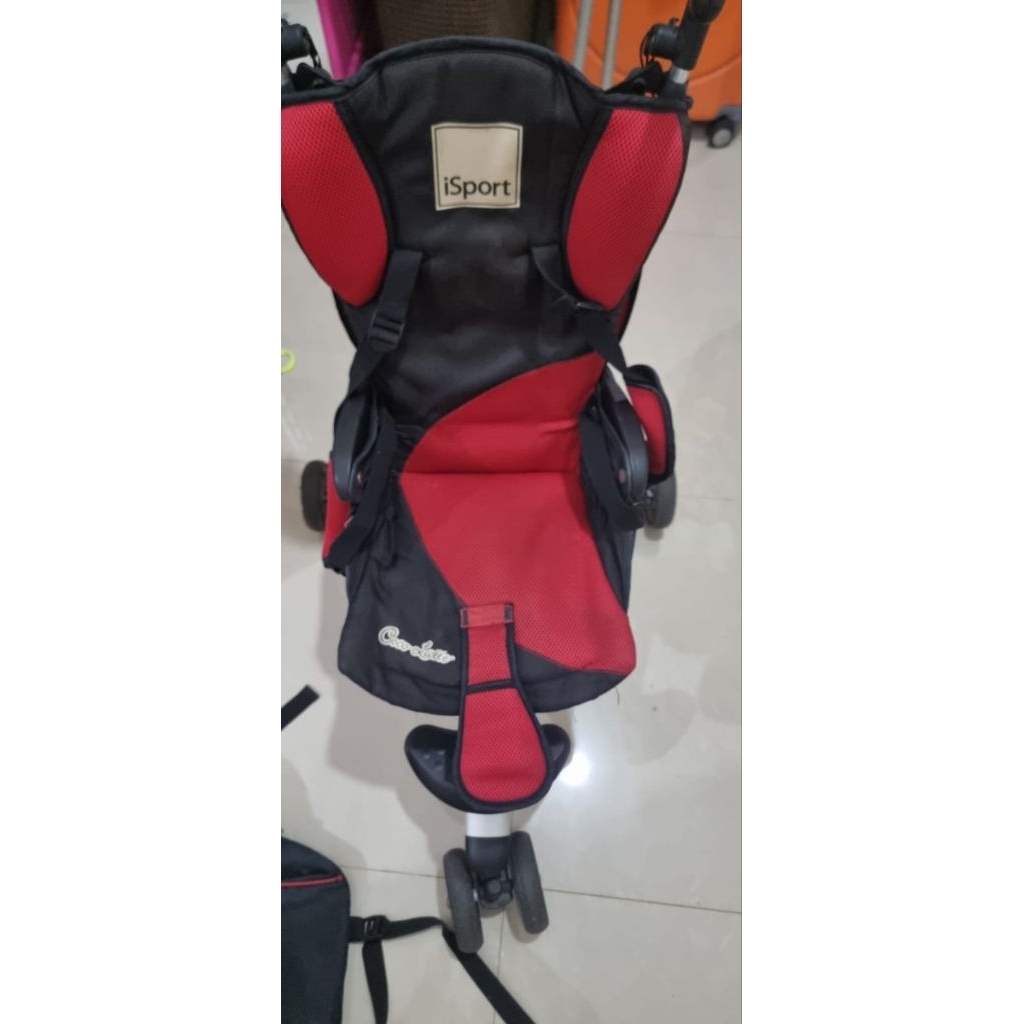 preloved Baby Stroller Isport Cocolatte Cabin Size Kereta Dorong. Lengkap Tas