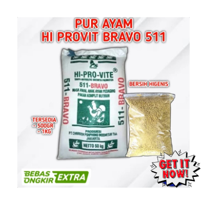 Pur Ayam 511 Bravo - Pur Ayam Pedaging (Repack)