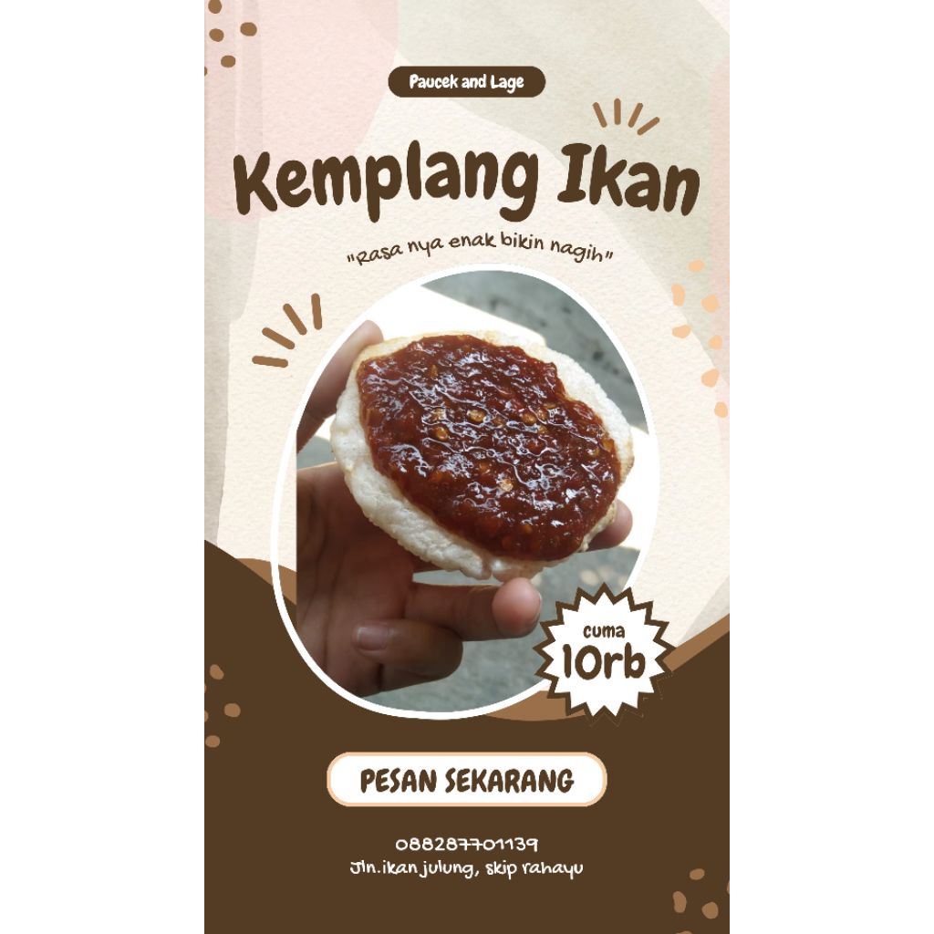 

Kemplang panggang isi 25 asli khas Lampung plus 2 sambal renyah dan pedas