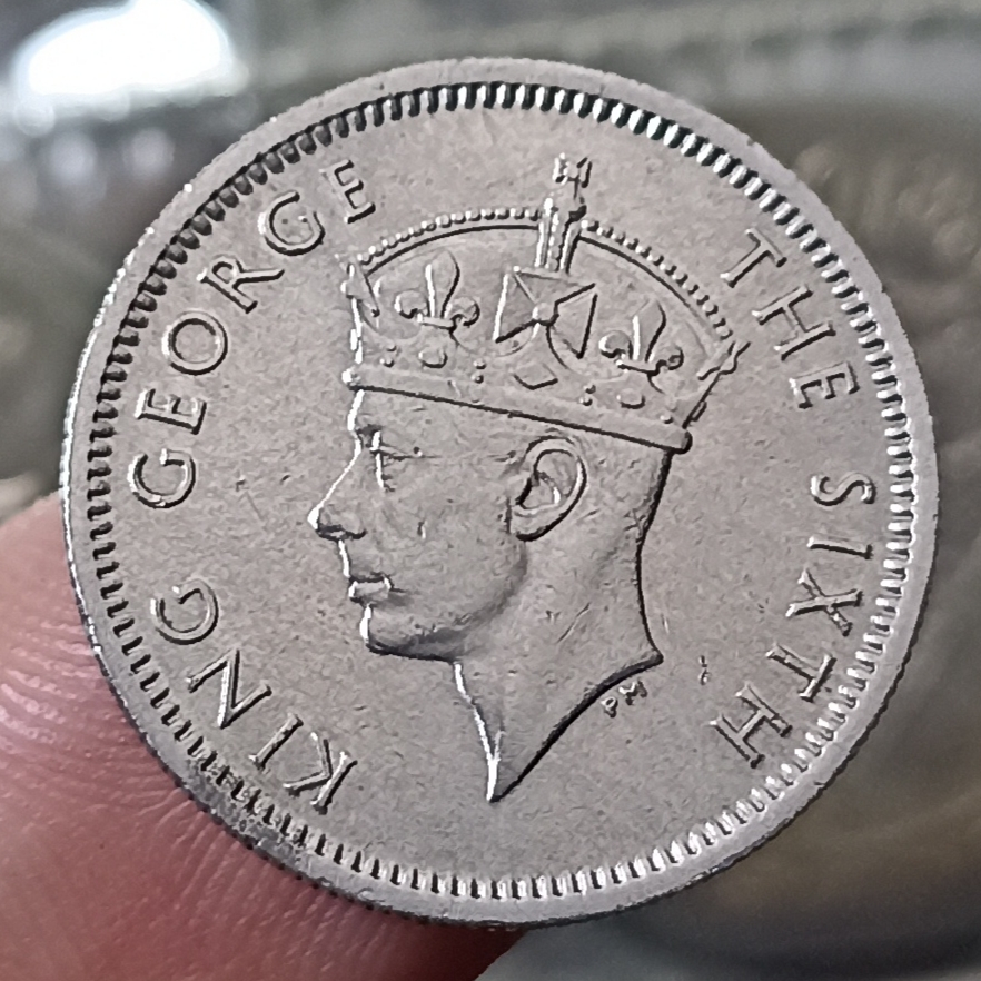 Koin Kuno Malaya 10 Cents - George VI Tahun 1950
