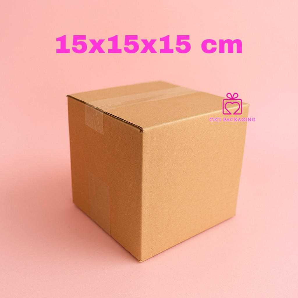 

kardus karton box kotak 15x15x15 cm dus indomie packing corrugated
