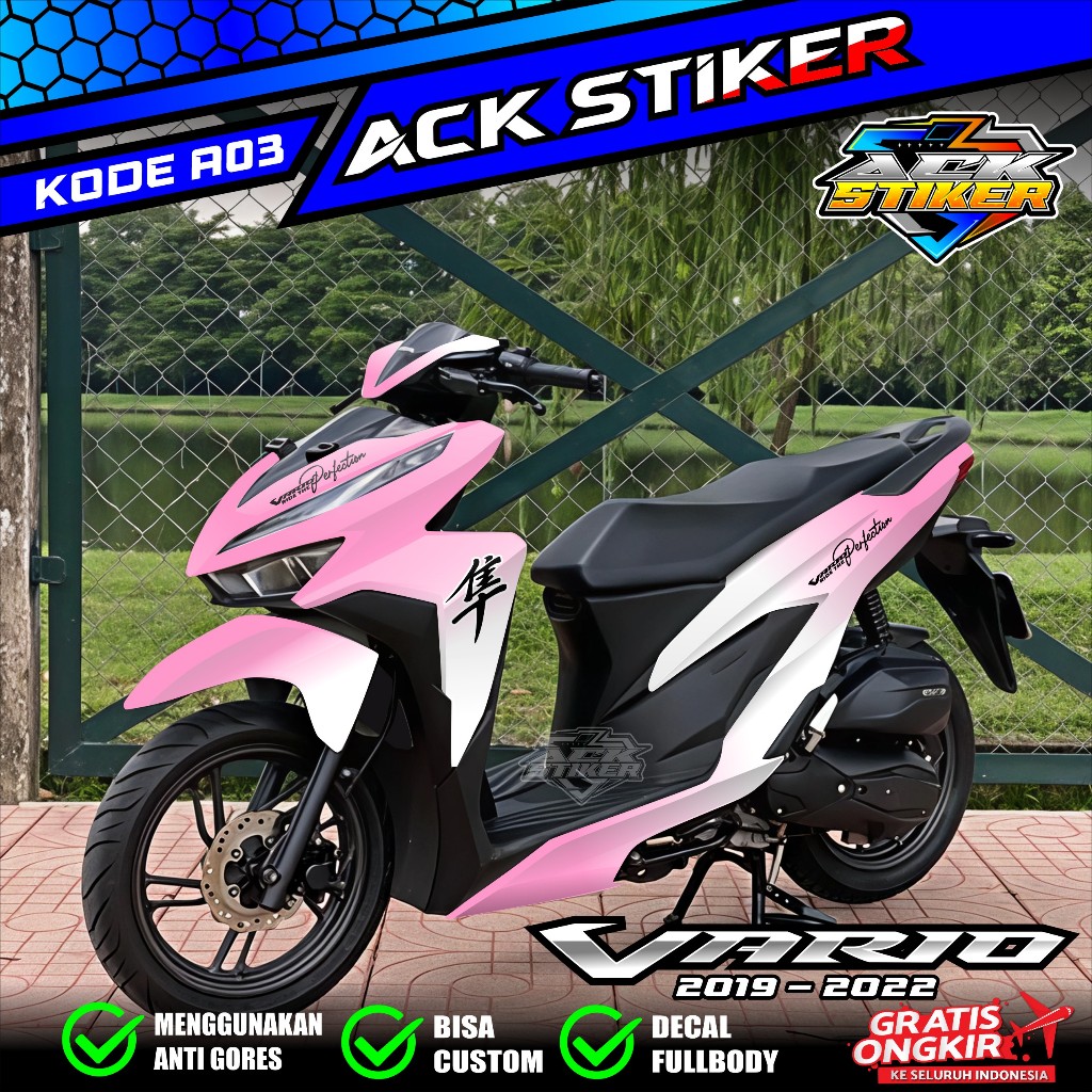 (COD) TERBARU Decal Sticker Honda Vario New 125 150 Full body - Stiker Skotlet Modifikasi All New Va