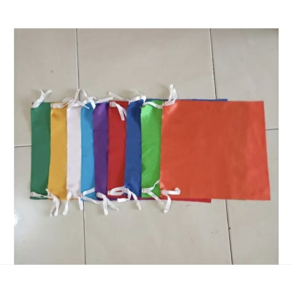 BENDERA Kain Satin POLOS Segala Warna / Bendera Polos Uk 30x40