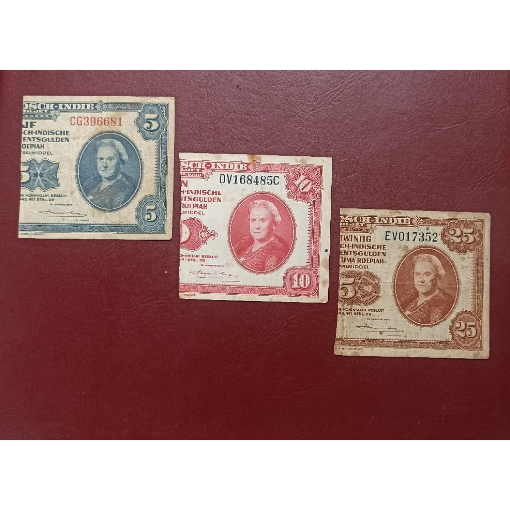UANG SENERING PECAHAN 5 10 25 RUPIAH 3 LEMBAR