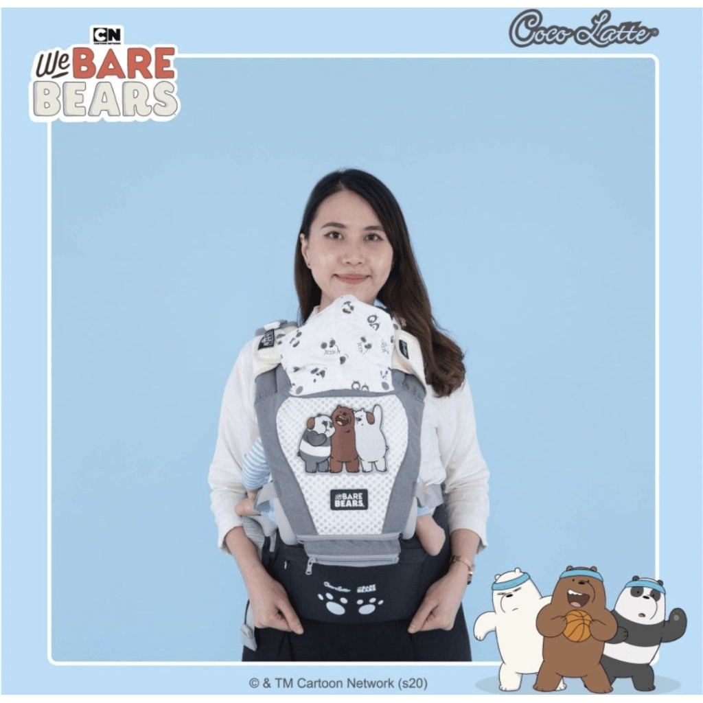 COCOLATTE | WE BARE BEARS Hipseat 8 in 1 carrier preloved
