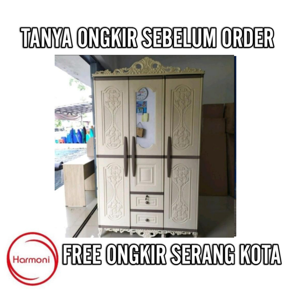 LEMARI PLASTIK OLYMPLAST 3 PINTU CLASSIC LEMARI PLASTIK 3 PINTU OTC 3 PINTU LEMARI PAKAIAN PLASTIK
