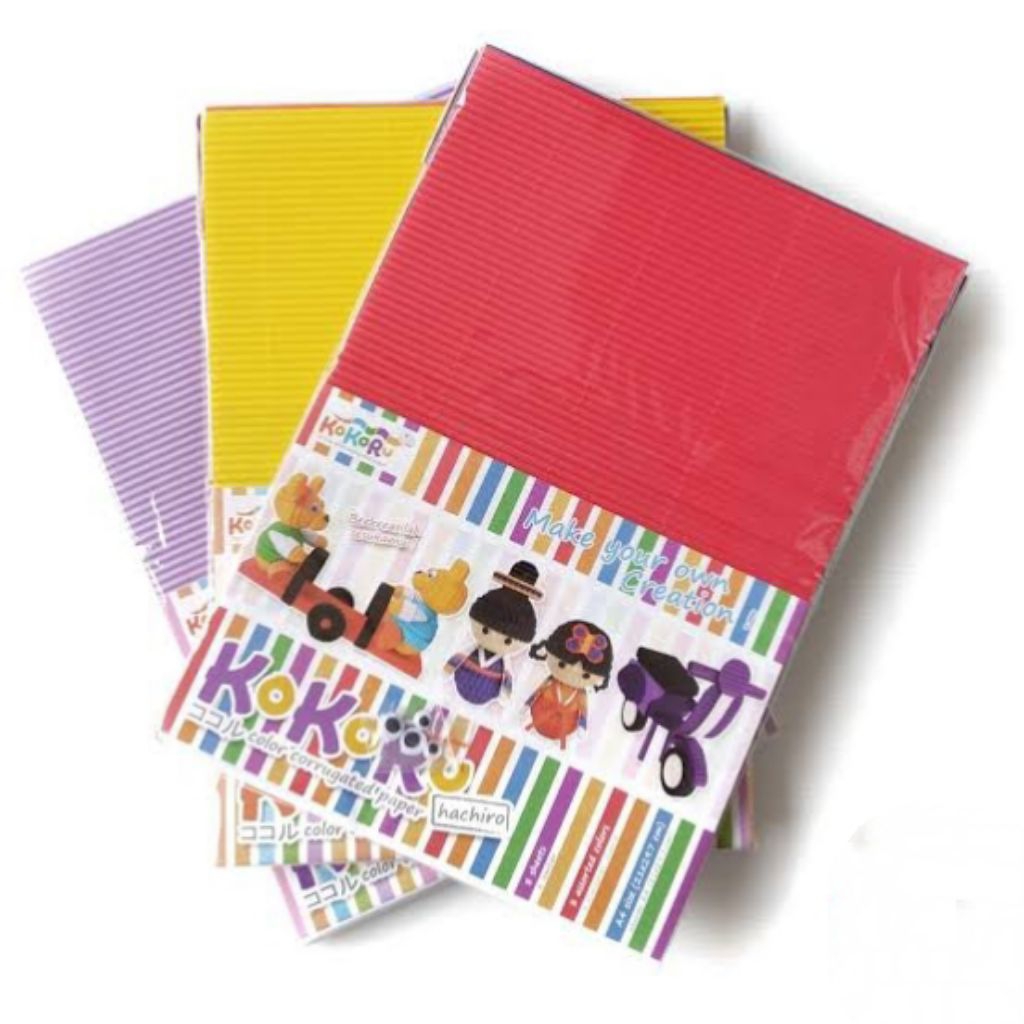 

KOKORU HACHI HACHIGO HACHIRO CORRUGATED PAPER A4 SET KERTAS GELOMBANG LEBAR
