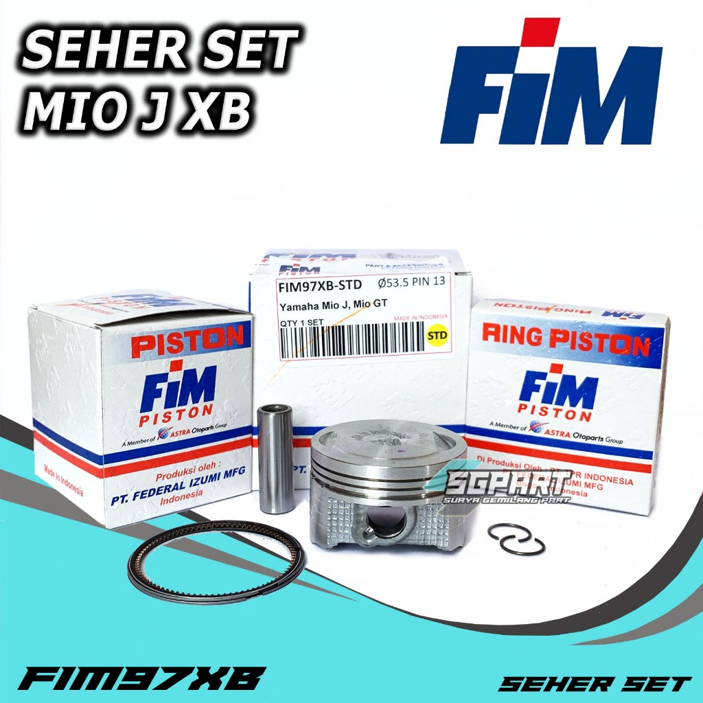 PISTON KIT FIM97XB PIN 13 MIO J, MIO GT, FORCE,JUPITER Z1 53.5 54 54.5 55 55.5 PIN 13 FIM IZUMI