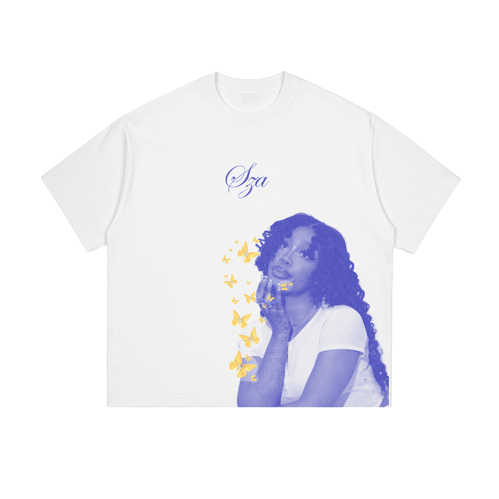 KAOS SZA - SZA T-SHIRT - REGULAR T-SHIRT - BOXY T-SHIRT - KAOS PUTIH - KAOS BAND - KAOS ARTIST