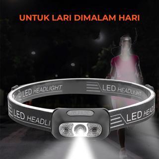 headlamp outdoor baterai tahan lama kuat tahan air