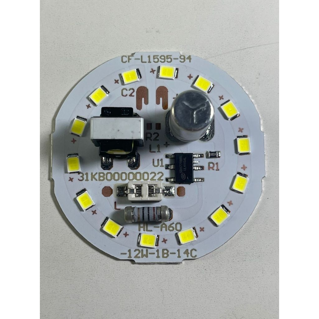 PCB Led Lampu 12 watt Putih PCB Aluminium AC 220-240V DOB