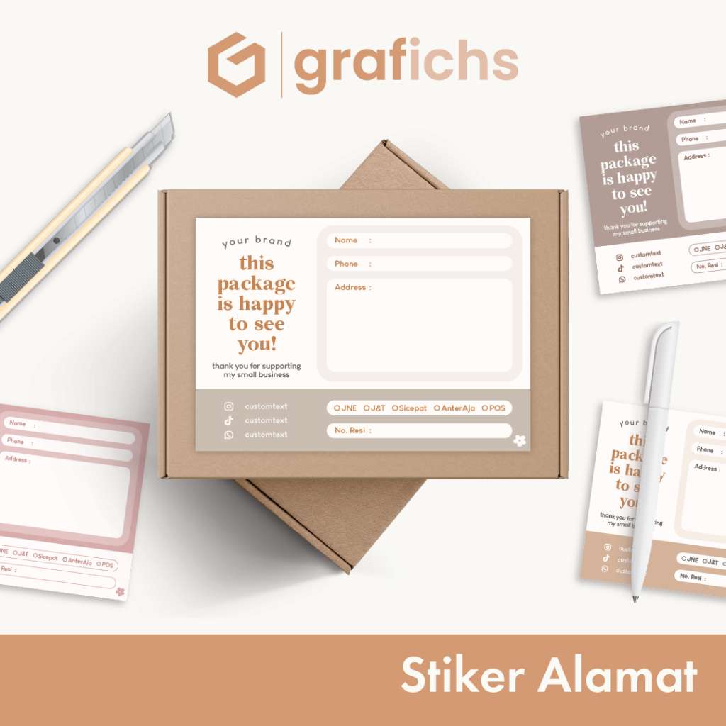 

Stiker Alamat Pengiriman GISA01-05 by Grafichs