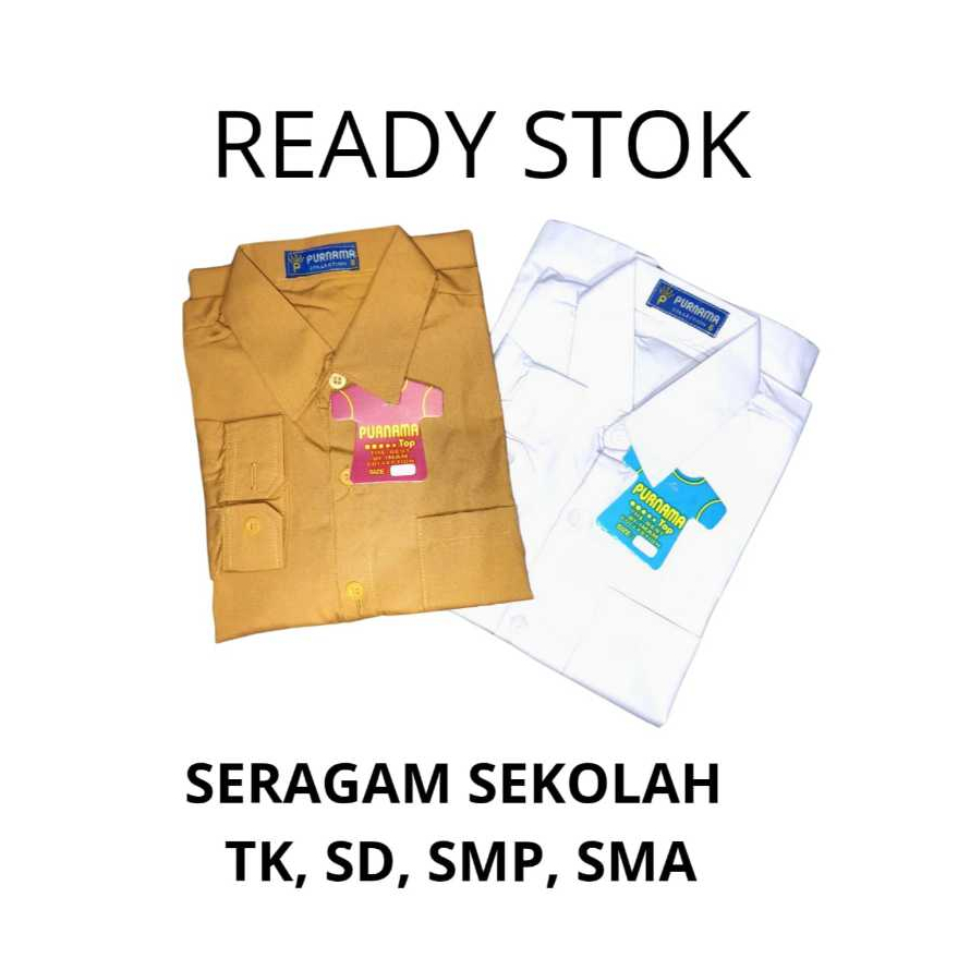 [ PURNAMA ] Seragam Sekolah SD Atasan & Bawahan
