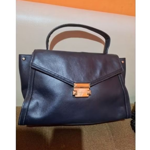 Michael kors MK navy top handle sling shoulder