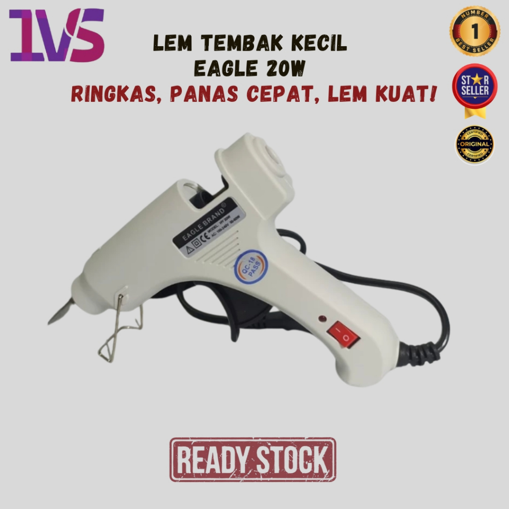 

Baru Lem Tembak Kecil Eagle Brand 20 W Ringkas, Panas Cepat, Lem Kuat