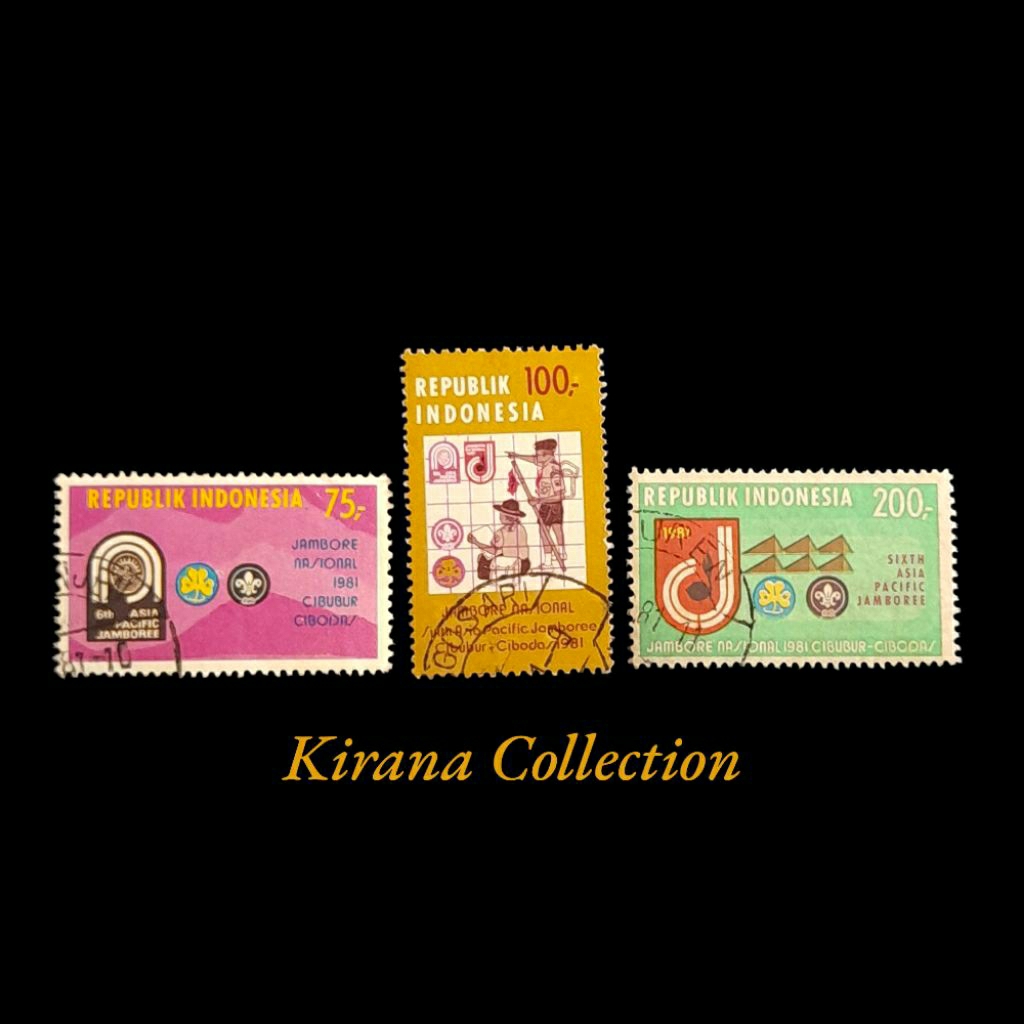 

LOT F365 KOLEKSI PRANGKO INDONESIA I-252 3V JAMBORE NASIONAL DI CIBUBUR-CIBODAS 1981 USED BEKAS