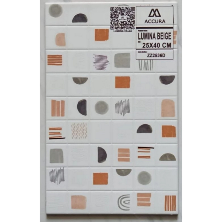 Keramik Dinding 25x40 Accura Lumina Beige | Keramik dinding Motif | Keramik Licin 25x40 Beige | Kera