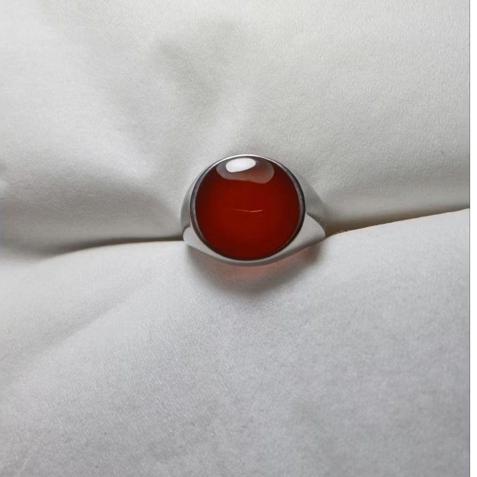 Cincin batu akik yaman ahmer original