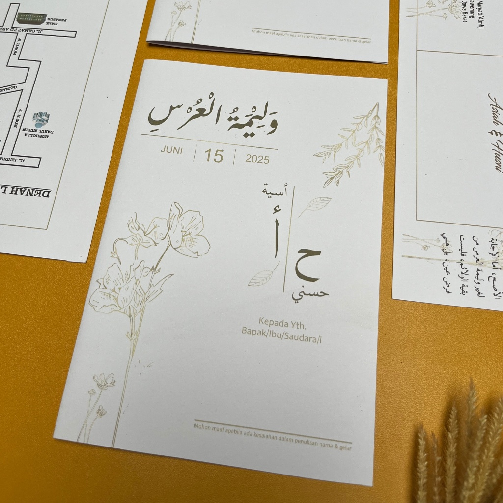 

Undangan Pernikahan Model Kitab Kuning | Islami | Unik | murah | Banyak Bonus | Rustic