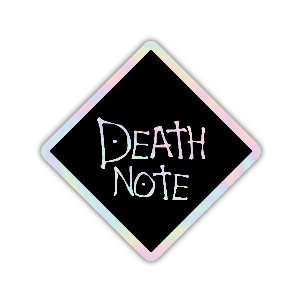 

Z343 sticker death note aesthetic, stiker hologram satuan