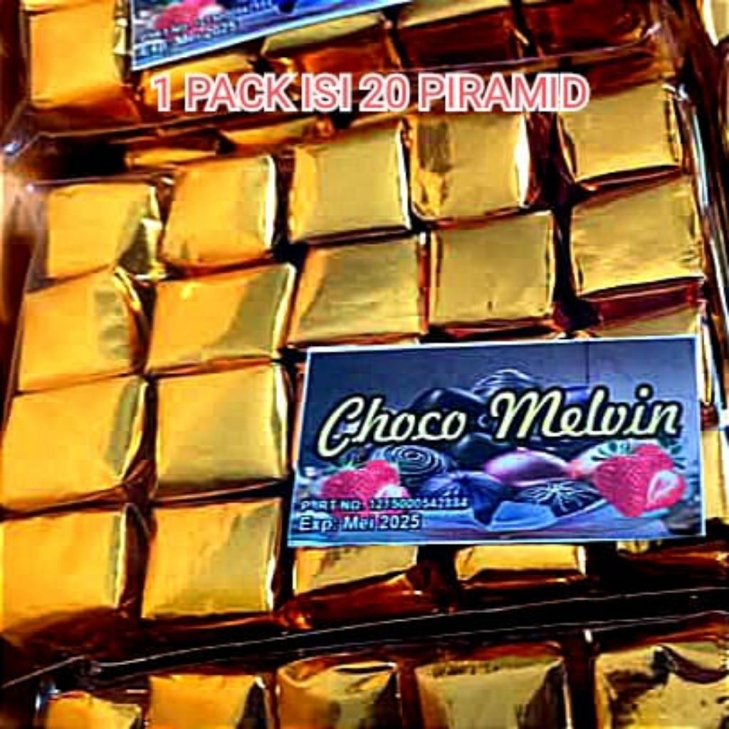 

1 PACK COKLAT MELVIN ISI 20 PCS