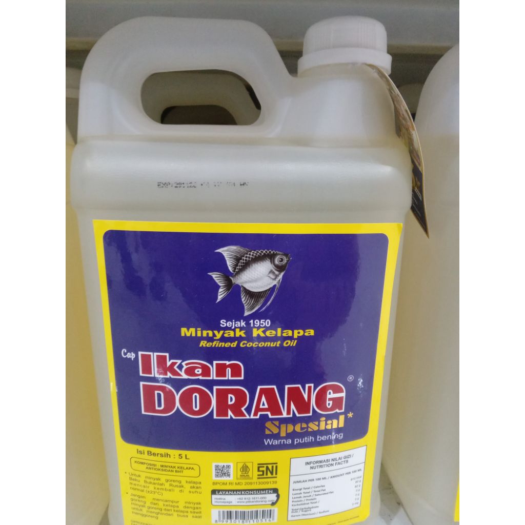 

minyak ikan dorang 5 liter