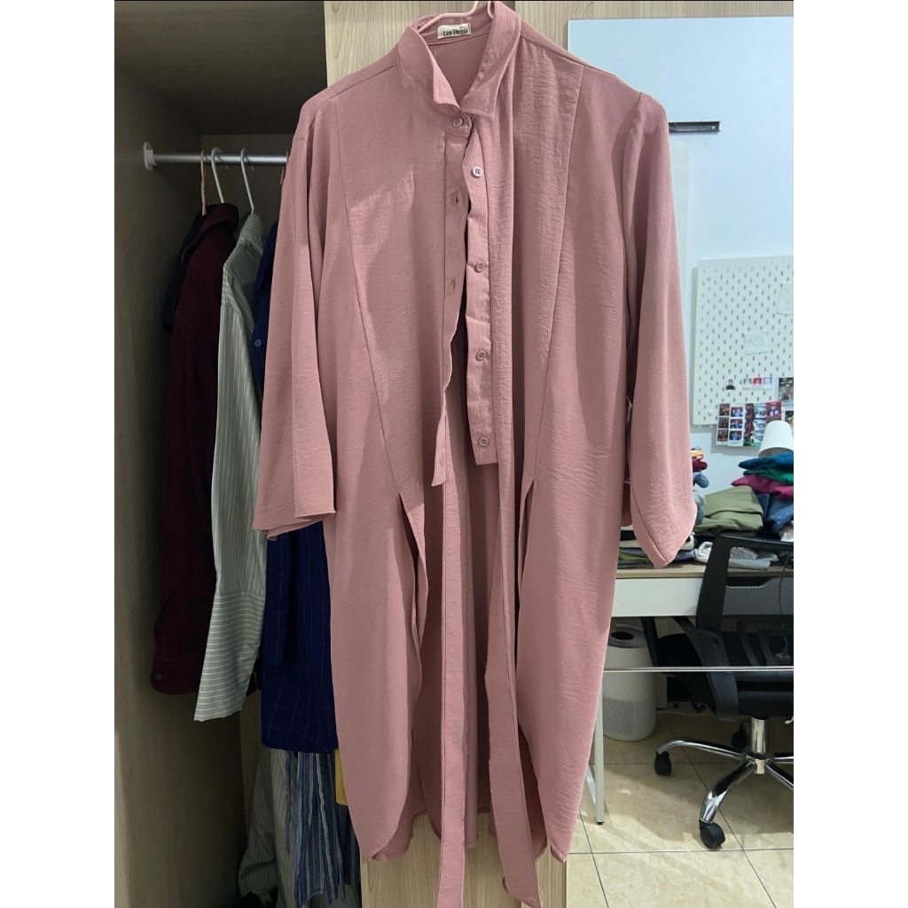 PRELOVED Tunik Pink - Kemeja Pink