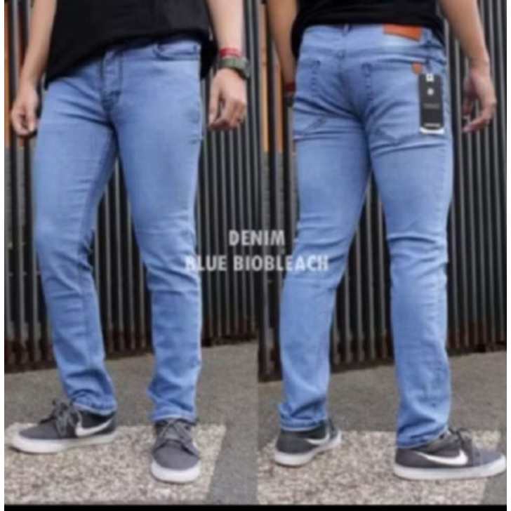 Celana Jeans Pria Panjang Pensil Skinny Slim fit Cowok Dewasa