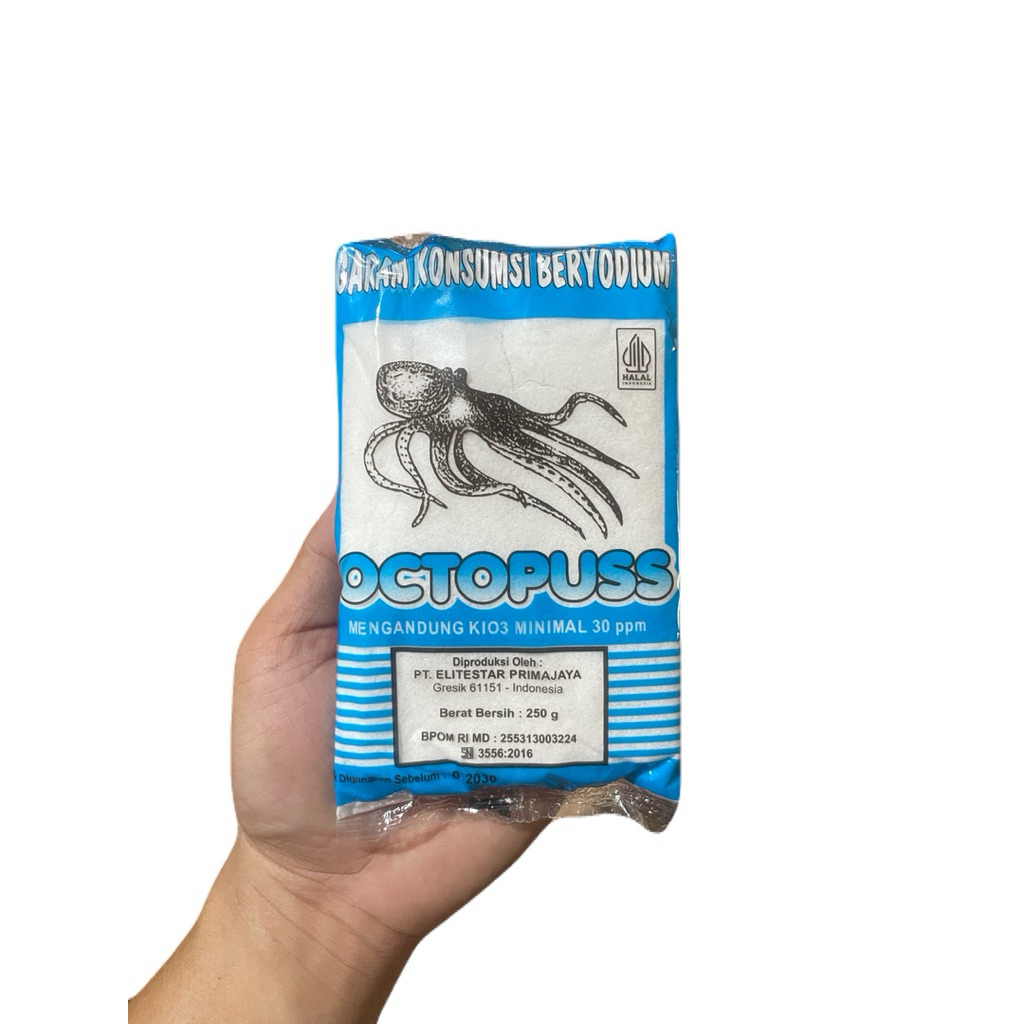 

garam halus octopuss 250gr 1 pcs
