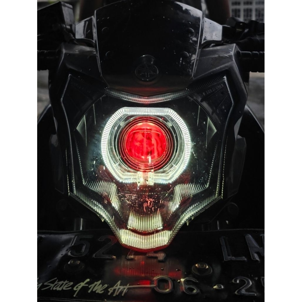 projie vixion ala bi led super terang bisa jauh dekat