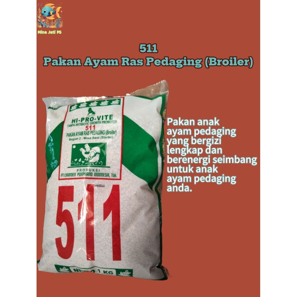 Pakan ayam broiler 511