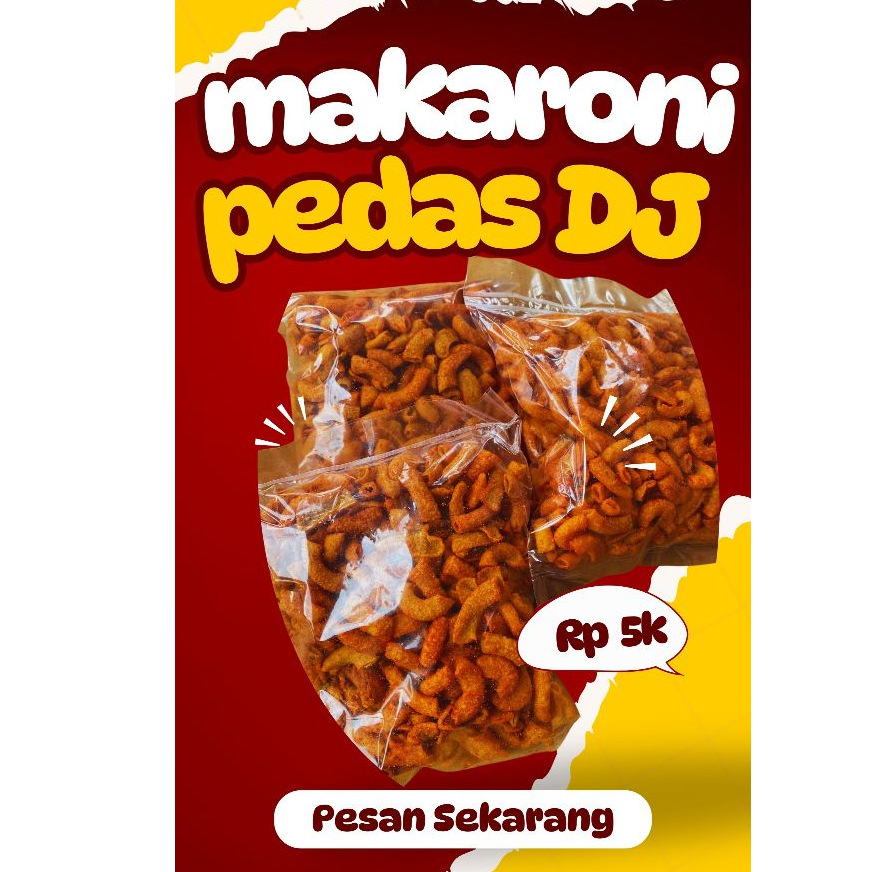 

Makaroni Pipa Pedas Makaroni Pedas Daun Jeruk 130 gr