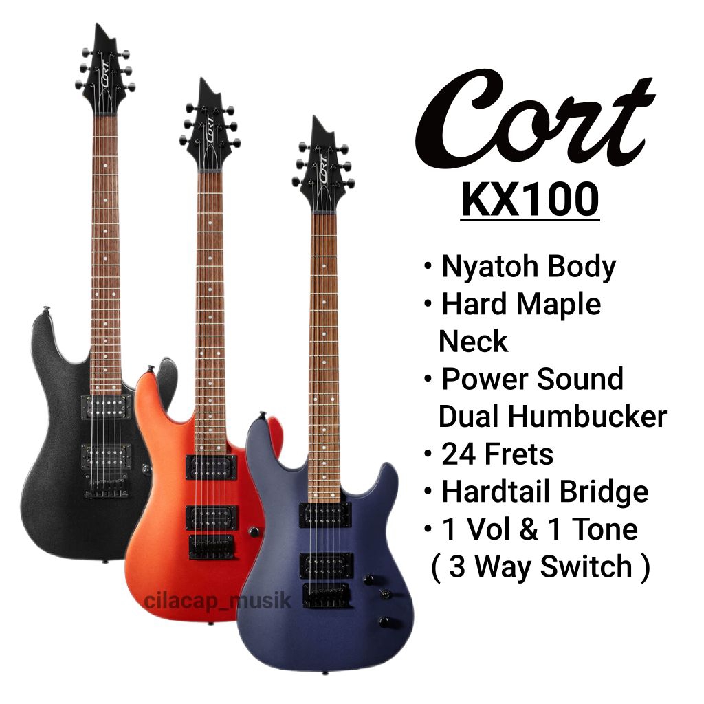 GITAR ELEKTRIK CORT KX100 GITAR CORT KX 100