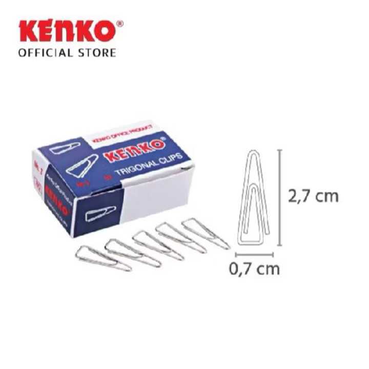 

Trigonal Clip / Klip / Penjepit Kertas KENKO No.3