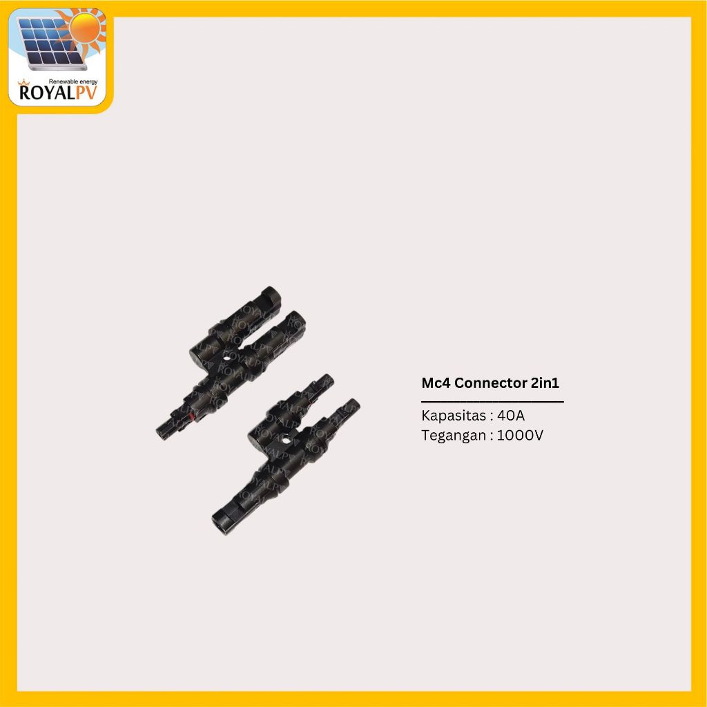 Mc4 connector 2in1 mc4 konektor cabang 2