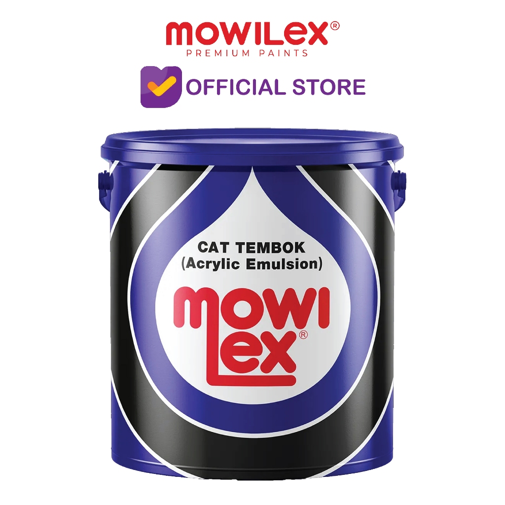 CAT TEMBOK INTERIOR MOWILEX E100 PUTIH / MOWILEX EMULSION 20 L PAIL